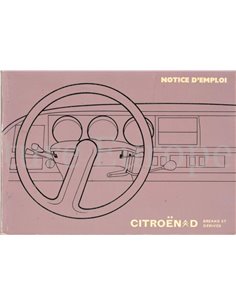 1973 CITROËN D DS SUPER SPECIAL OWNERS MANUAL FRENCH