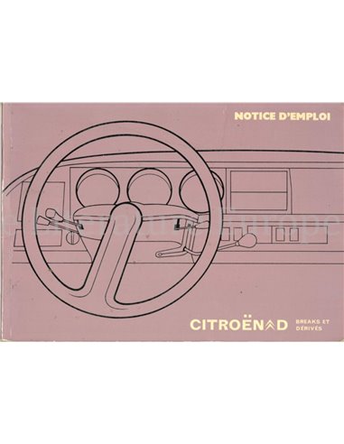 1973 CITROEN D DS SUPER SPECIAL INSTRUCTIEBOEKJE FRANS