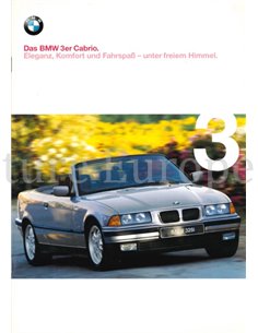 1999 BMW 3 SERIES CONVERTIBLE BROCHURE GERMAN