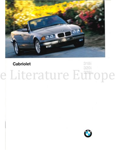 1996 BMW 3 SERIE CABRIOLET BROCHURE FRANS
