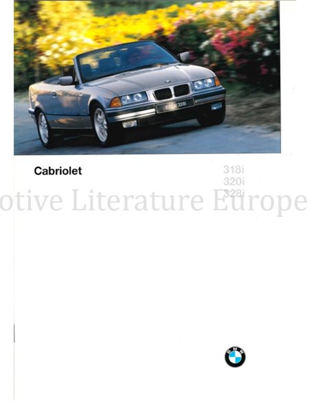1996 BMW 3ER CABRIOLET PROSPEKT FRANZÖSISCH