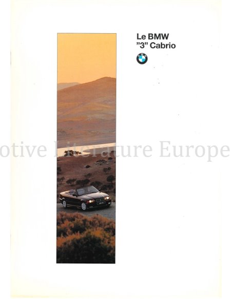 1996 BMW 3 SERIE CABRIOLET BROCHURE FRANS
