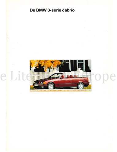 1993 BMW 3 SERIE CABRIOLET BROCHURE NEDERLANDS