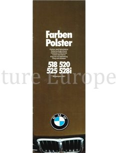 1982 BMW 5 SERIE KLEUREN EN BEKLEDING BROCHURE