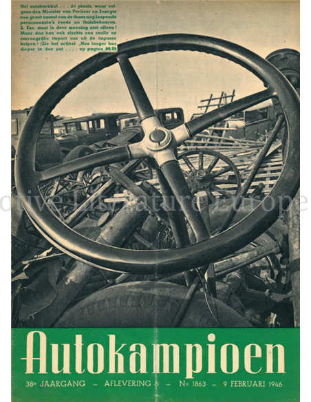 1946 AUTOKAMPIOEN MAGAZINE 6 DUTCH