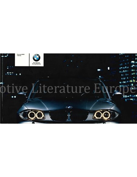 2004 BMW 1ER PROSPEKT ENGLISH