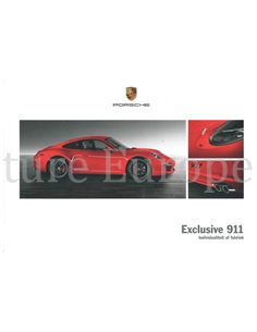 2012 PORSCHE 911 EXCLUSIVE CARRERA HARDCOVER PROSPEKT NIEDERLÄNDISCH