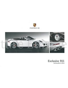 2013 PORSCHE 911 EXCLUSIVE CARRERA HARDCOVER PROSPEKT DEUTSCH
