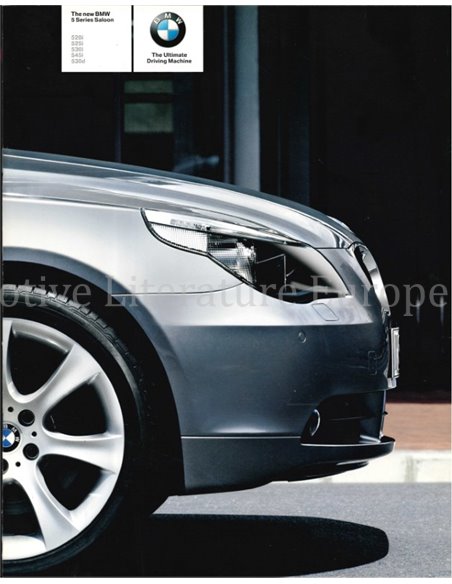 2003 BMW 5 SERIE SEDAN BROCHURE ENGELS