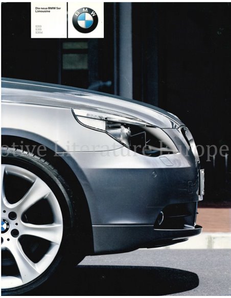 2003 BMW 5 SERIES SALOON BROCHURE GERMAN