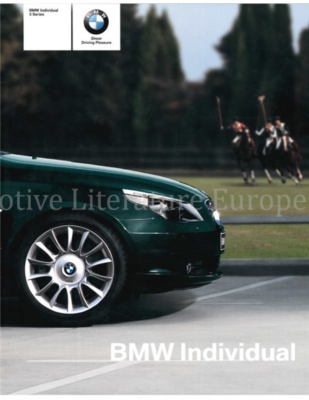 2004 BMW 5ER LIMOUSINE INDIVIDUAL PROSPEKT NIEDERLÄNDISCH