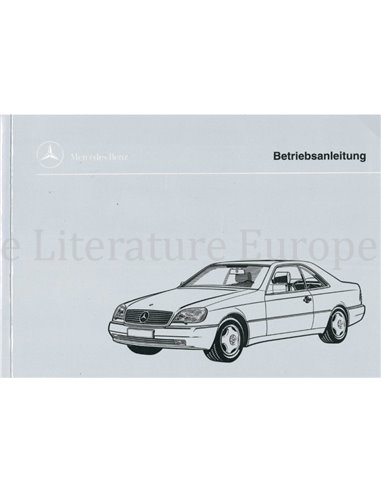 1995 MERCEDES BENZ 420 / 500 / 600 SEC BETRIEBSANLEITUNG DEUTSCH