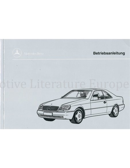 1995 MERCEDES BENZ 420 / 500 / 600 SEC INSTRUCTIEBOEKJE DUITS