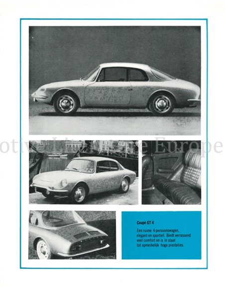 1964 ALPINE PORTFOLIO BROCHURE DUTCH