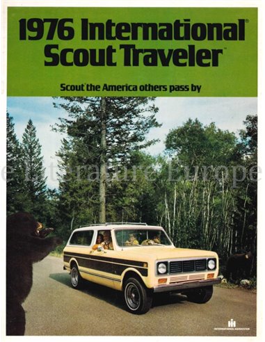 1976 INTERNATIONAL SCOUT TRAVELER PROSPEKT ENGLISCH (USA)
