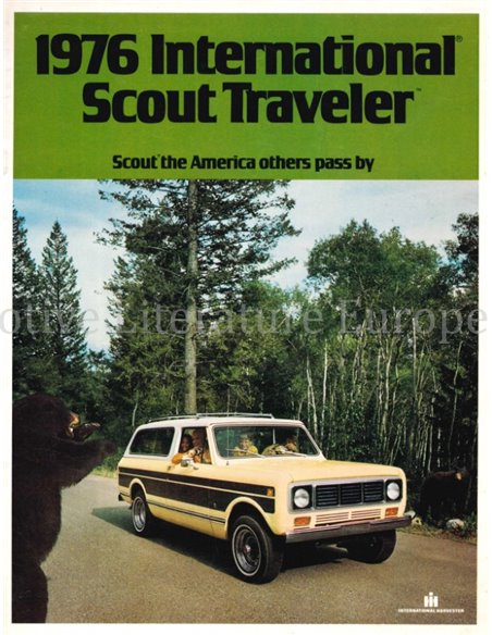 1976 INTERNATIONAL SCOUT TRAVELER BROCHURE ENGELS (USA)