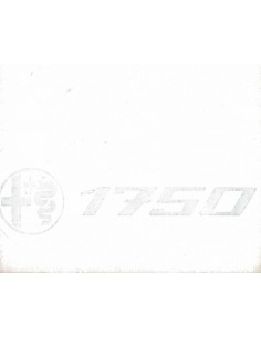 1969 ALFA ROMEO 1750 BERLINA BROCHURE NEDERLANDS