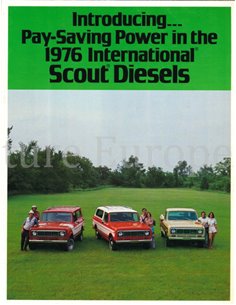 1976 INTERNATIONAL SCOUT DIESEL PROSPEKT ENGLISCH (USA)