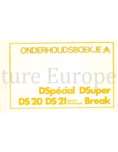 1972 CITROEN DS CLUB GARANTIE & ONDERHOUDS HANDLEIDING NEDERLANDS