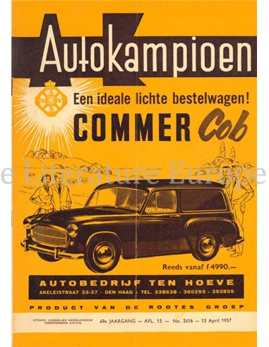 1957 AUTOKAMPIOEN MAGAZIN 14 NIEDERLÄNDISCH