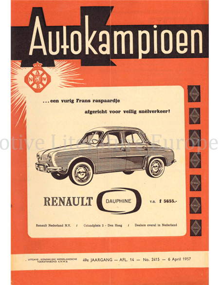 1957 AUTOKAMPIOEN MAGAZINE 14 DUTCH