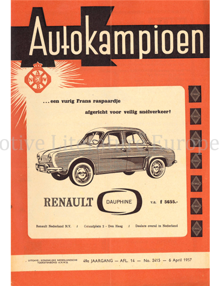 1957 AUTOKAMPIOEN MAGAZINE 14 NEDERLANDS
