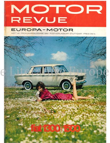 1963 MOTOR REVUE YEARBOOK 45 GERMAN