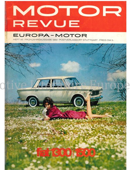 1963 MOTOR REVUE YEARBOOK 45 GERMAN