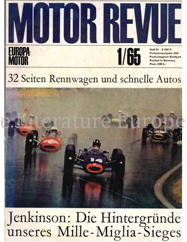 1965 MOTOR REVUE YEARBOOK 53 GERMAN