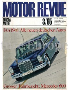 1965 MOTOR REVUE YEARBOOK 55 GERMAN