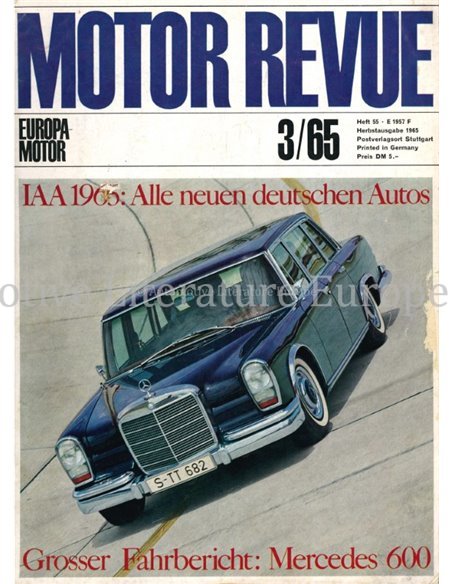 1963 MOTOR REVUE JAARBOEK 55 DUITS