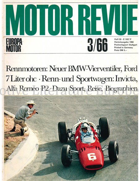 1966 MOTOR REVUE YEARBOOK 59 GERMAN