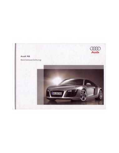2008 AUDI R8 HARDCOVER INSTRUCTIEBOEKJE DUITS