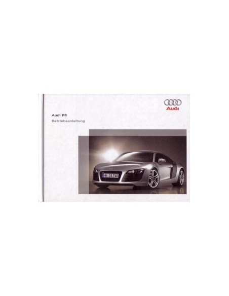 2008 AUDI R8 HARDCOVER INSTRUCTIEBOEKJE DUITS