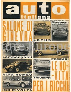 1964 AUTO ITALIANA MAGAZINE 13 ITALIAN
