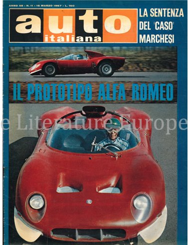 1967 AUTO ITALIANA MAGAZIN 11 ITALIENISCH