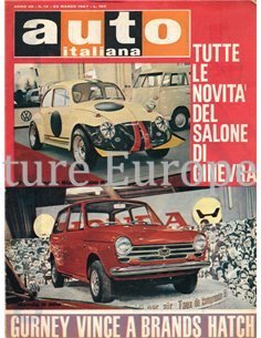 1967 AUTO ITALIANA MAGAZIN 12 ITALIENISCH