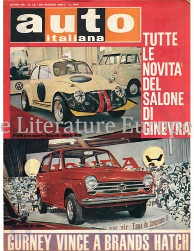 1967 AUTO ITALIANA MAGAZINE 12 ITALIAANS