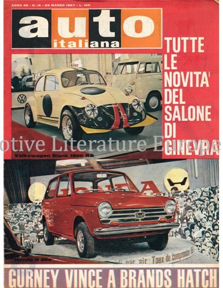 1967 AUTO ITALIANA MAGAZINE 12 ITALIAN