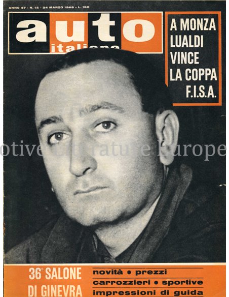 1966 AUTO ITALIANA MAGAZIN 12 ITALIENISCH