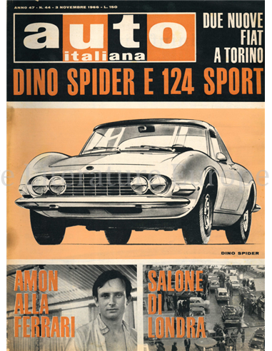 1966 AUTO ITALIANA MAGAZINE 44 ITALIAANS