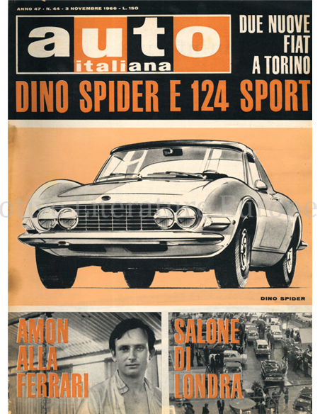 1966 AUTO ITALIANA MAGAZINE 44 ITALIAN