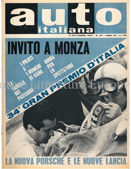 1963 AUTO ITALIANA MAGAZINE 37 ITALIAN