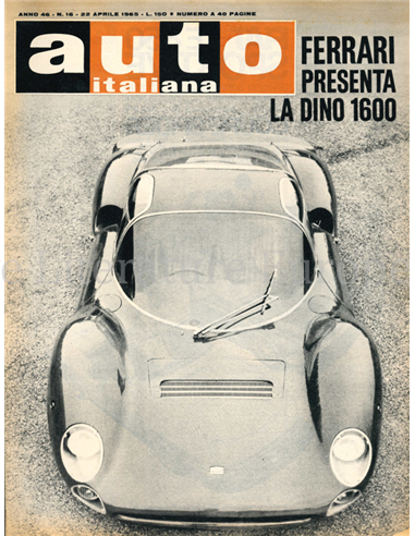 1965 AUTO ITALIANA MAGAZIN 16 ITALIENISCH