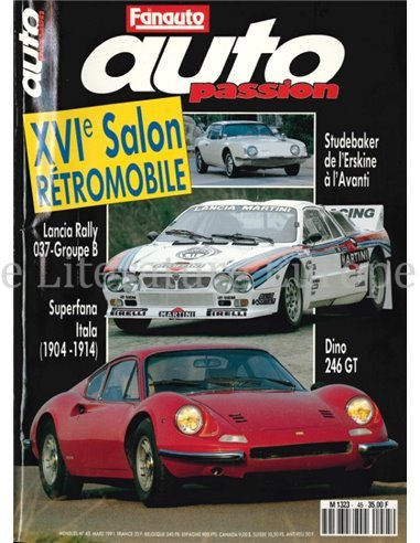 1991 AUTO PASSION TIJDSCHRIFT 45 FRANS