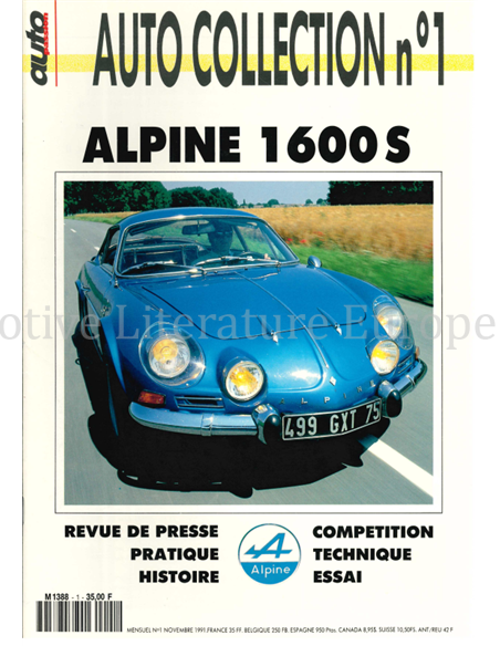 1991 AUTO COLLECTION MAGAZINE 01 FRENCH
