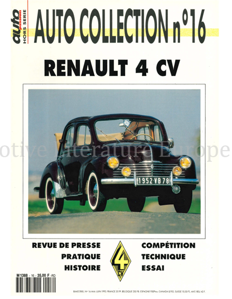 1993 AUTO COLLECTION MAGAZINE 16 FRENCH