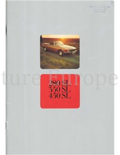 1976 MERCEDES BENZ SL BROCHURE NEDERLANDS