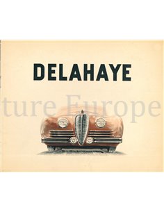 1948 DELAHAYE PROGRAMM PROSPEKT FRANZÖSISCH