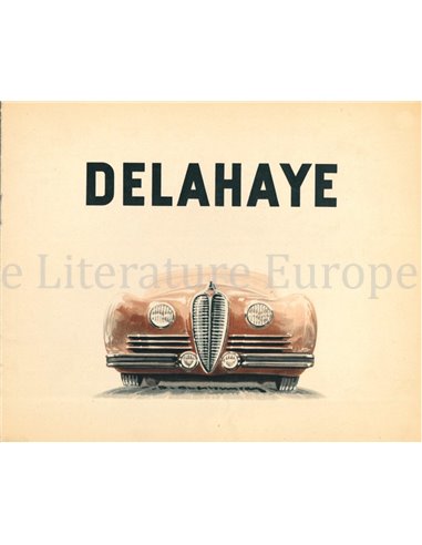 1948 DELAHAYE PROGRAMM PROSPEKT FRANZÖSISCH